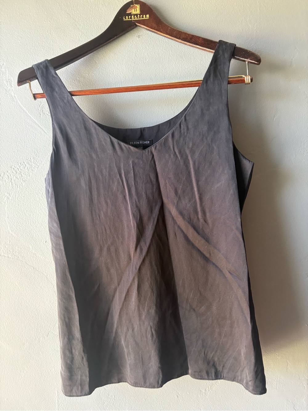 Eileen Fisher Black Silk Tank Top ~ Size S